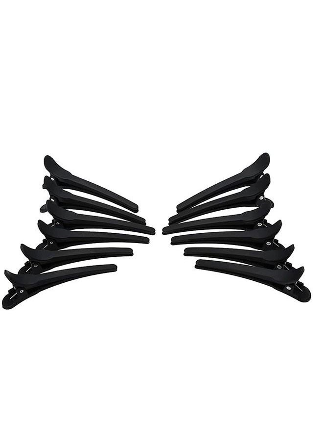Ant 12-Piece Professional Hair Clips for Styling Sectioning, Non Slip Duckbill Tool Clips,Salon&Home Hair Cutting Clips for Hairdresser Women&Men Thick Thin Hair Clip Black  - Image 4