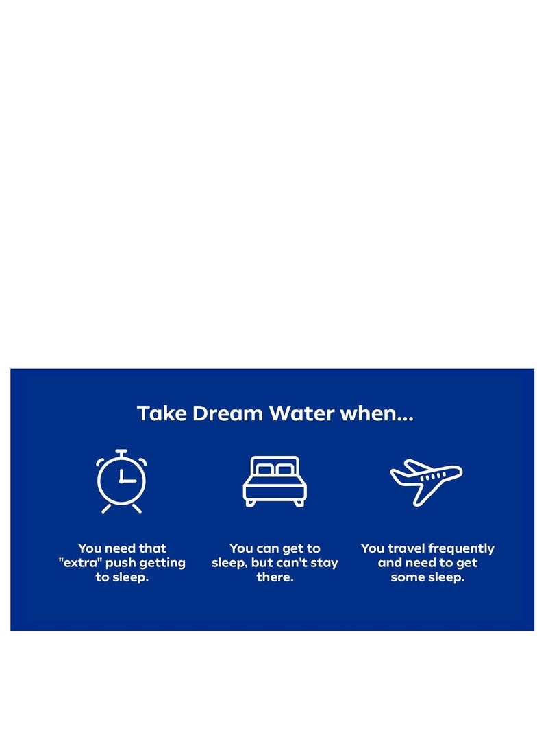Dream Water Sleep Gummies; Melatonin 5mg, GABA, 5-HTP; Natural Flavors and Colors; Helps You to Fall Asleep, Fast and Wake Refreshed, Snoozeberry, 60 Gummies - Image 5