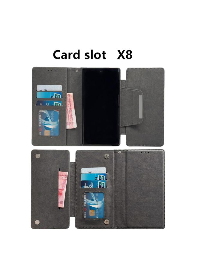 اس-توب جراب جلدي متعدد الوظائف لهاتف Samsung Galaxy A56 5G مع محفظة لـ 7 بطاقات - Image 5