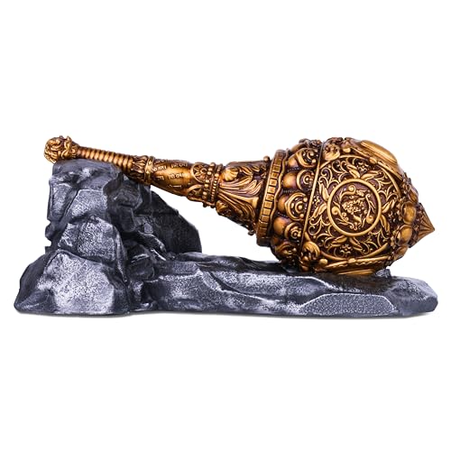 Artarium Hanuman Ji Gada Bajrang Bali Gada Hanuman Sota Decorative Showpiece for Car Dashboard Pooja Room Decoration Home Decor Living Room Office Decoration & Gifting (Hanuman Gada 4 Inch) - Image 5