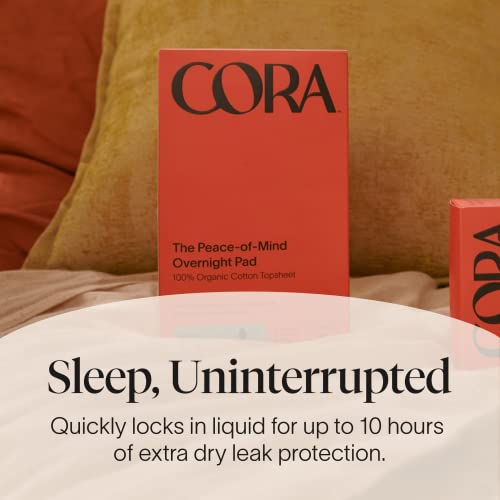 Cora 100% Organic Cotton Topsheet Pads | 72 Overnight Pads - Image 5