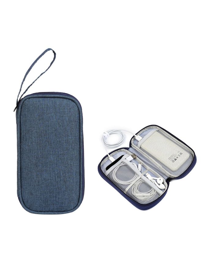 BURAQ Power Hard Drive Digital Accessories Dustproof Storage Bag, Style: Power Bank Bag (Blue)  - Image 1