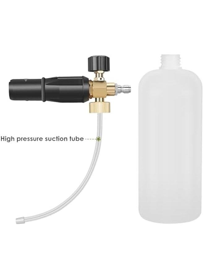 Generic - Foam Cannon for Pressure Washer - Adjustable Foam Lance with 1/4 Quick Connector, Car Foam Sprayer, Pressure Washer Soap Dispenser, Car Wash Soap Sprayer, 1 Liter - Image 1