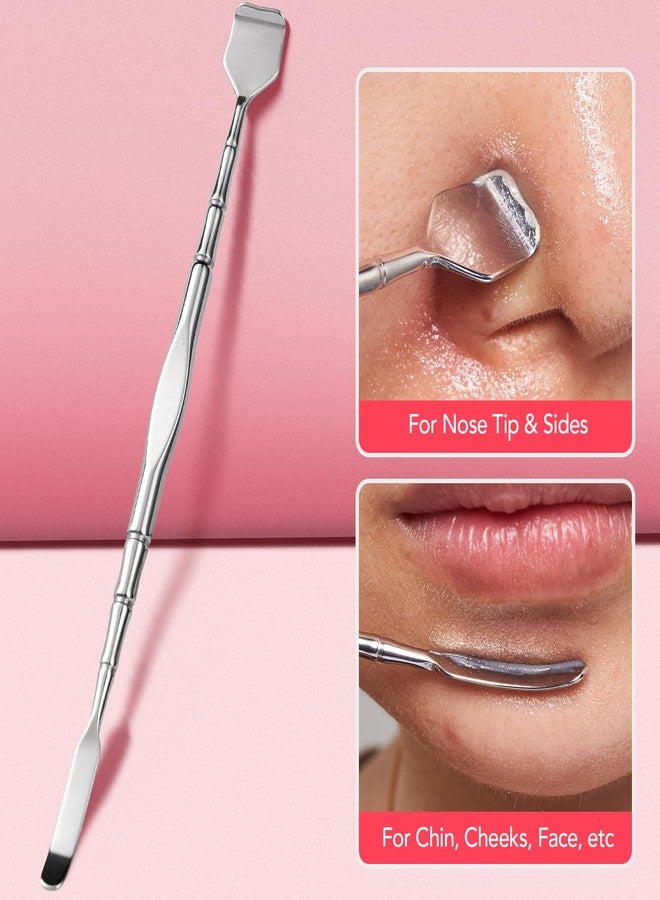 Litbear 6 Pcs Blackhead Remover Tools,Pimple Popper Tool Kit,Blackhead Pimple Comedones Extractor,Acne Tools Extractor kit, Scraper for Face Nose Deep Cleansing with Leather Case - Image 3