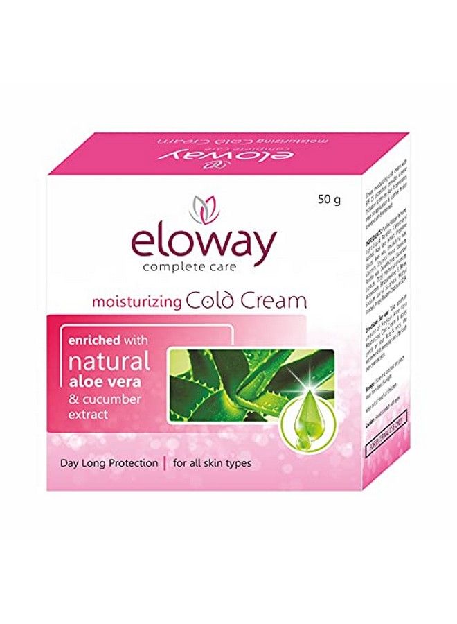 Eloway Cold Cream Pack Of 6 (50G Each)For All Skin Type ;; With Spf15 Protection ;; Nonsticky;; Enriched With Natural Aloe Vera And Cucumber Extract For Nourishment And Moisturizing Skin - Image 2