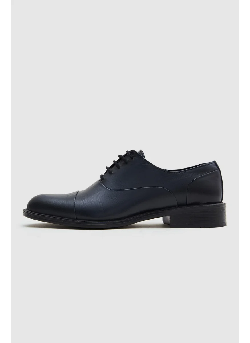 دي أس دامات D'S Groom Navy Blue Classic Leather Shoes 1HF092005554M