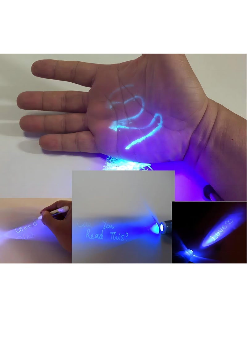 Secret Invisible Spy Ink Pen With UV Light Money Test Pen - Image 2