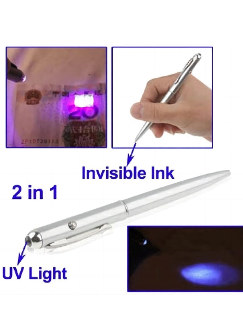 Secret Invisible Spy Ink Pen With UV Light Money Test Pen - Image 3