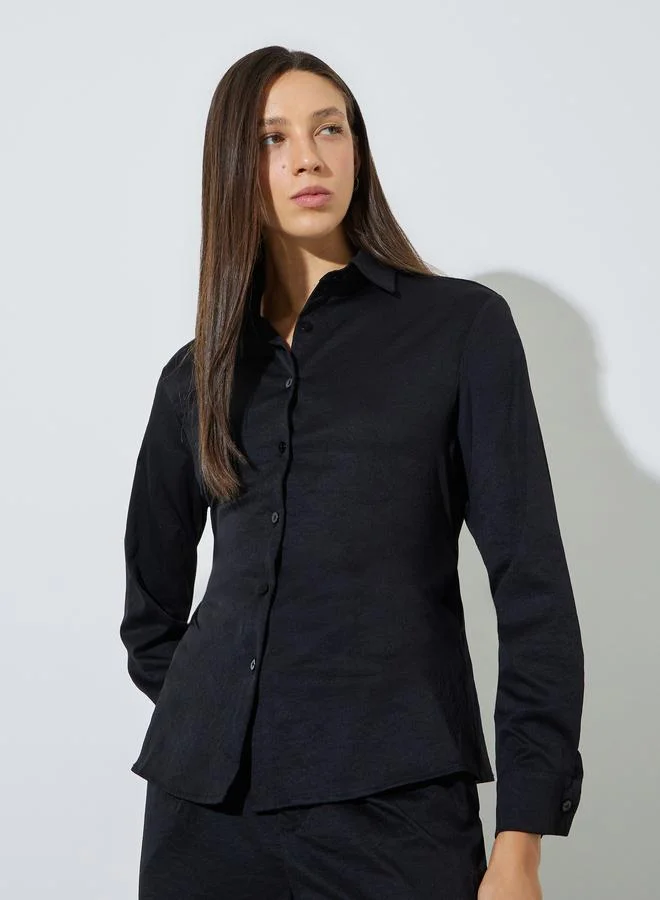 Styli BELTED SHIRT AND PANT SET - Fit Block - Top (WSH006-Oversize) Bottom (WPA007-CFPleated)