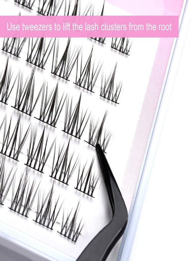 DSLONG Manga Lashes Natural Look Individual Lash Wispy Silky Anime Eyelashes Cluster Japanese Cosplay False Eyelashes Reusable, Look Like Extensions DIY At Home (Sunflower) - Image 2