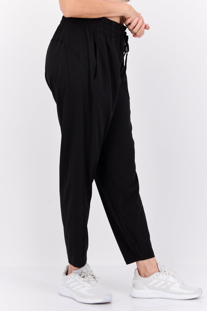 PUMA Women Sportswear Fit Solid Outdoor Track Pants, Black  - Image 2
