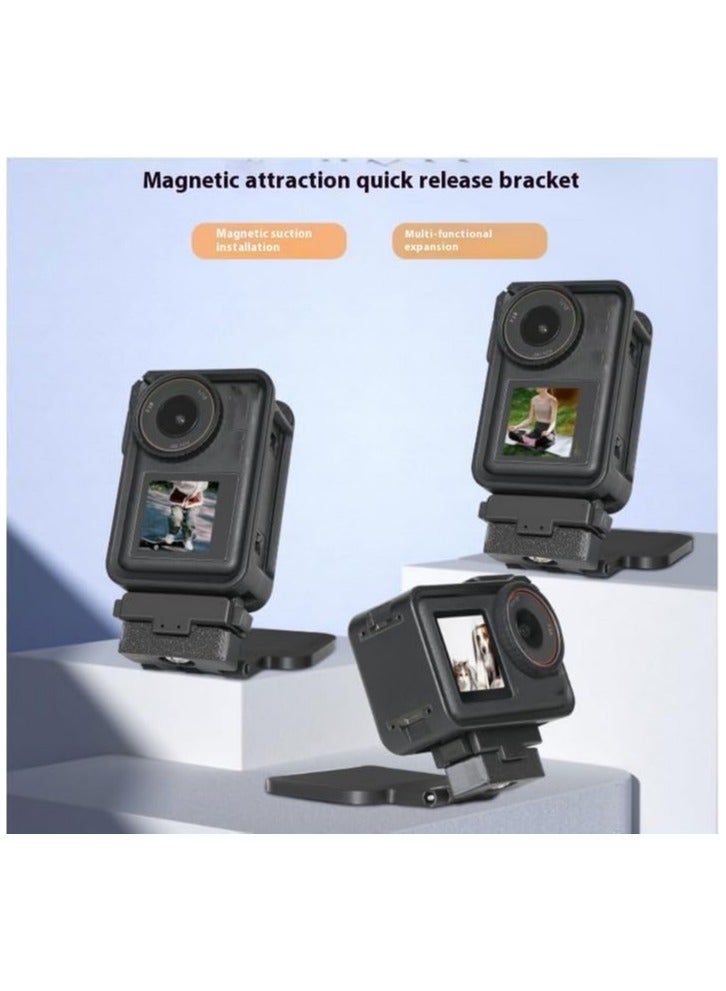 General Magnetic mount base for DJI Osmo Action 5 Pro/4/3, Multi-functional quick release magnetic desktop mount, adjustable stand for travelling, video shooting  - Image 3