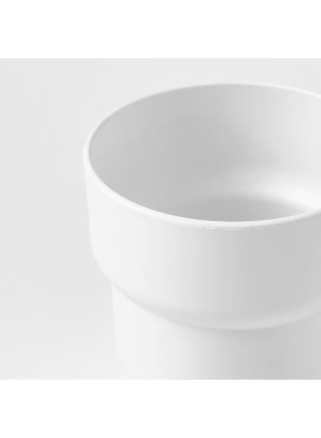 White Plant Pot – Indoor & Outdoor Decorative Flower Pot, Durable and Stylish, 9 cm Diameter - Image 5