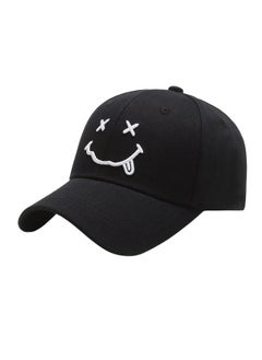 Baseball Cap with Embroidered, Plain Hats Unisex Adjustable Cotton Panel Vintage Trucker Hat Peak Golf Running Outdoor Concert Hip Hop