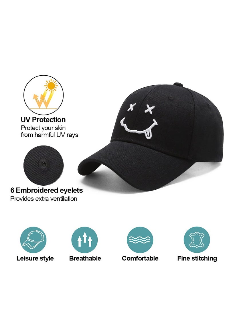 SYOSI - Baseball Cap with Embroidered, Plain Hats Unisex Adjustable Cotton Panel Vintage Trucker Hat Peak Golf Running Outdoor Concert Hip Hop - Image 1