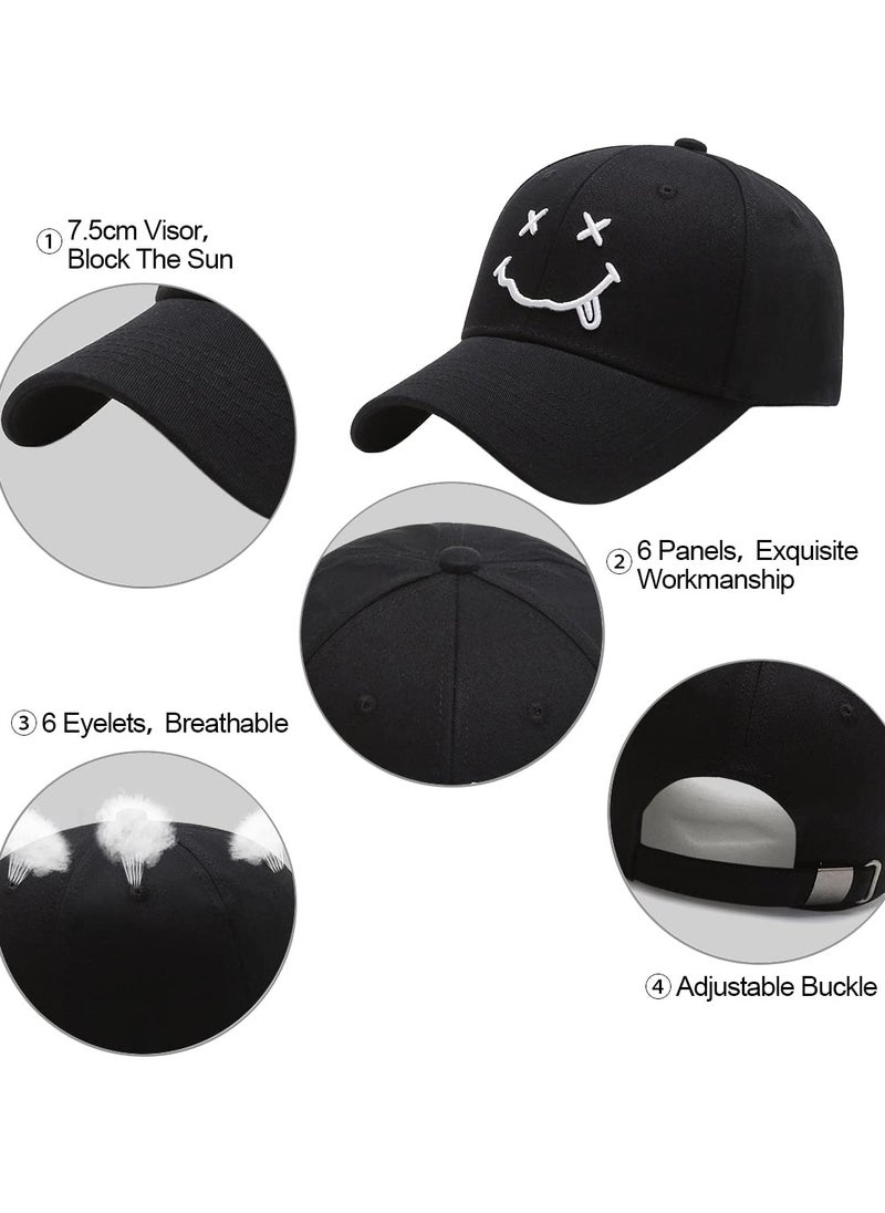 SYOSI - Baseball Cap with Embroidered, Plain Hats Unisex Adjustable Cotton Panel Vintage Trucker Hat Peak Golf Running Outdoor Concert Hip Hop - Image 1