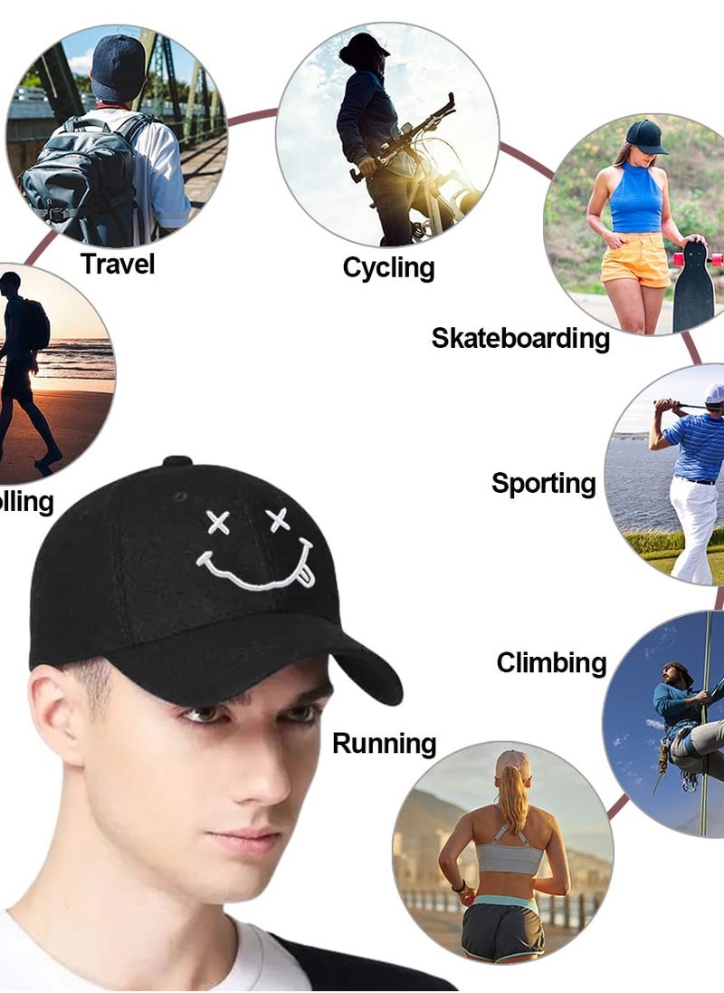 SYOSI - Baseball Cap with Embroidered, Plain Hats Unisex Adjustable Cotton Panel Vintage Trucker Hat Peak Golf Running Outdoor Concert Hip Hop - Image 1
