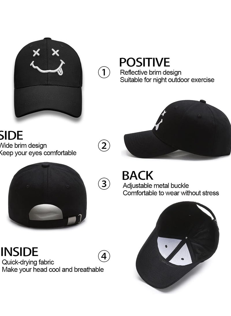SYOSI - Baseball Cap with Embroidered, Plain Hats Unisex Adjustable Cotton Panel Vintage Trucker Hat Peak Golf Running Outdoor Concert Hip Hop - Image 1