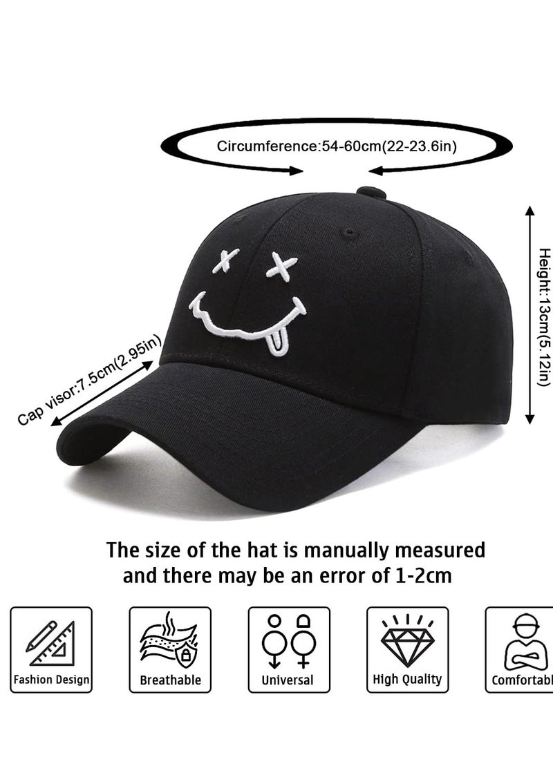 SYOSI - Baseball Cap with Embroidered, Plain Hats Unisex Adjustable Cotton Panel Vintage Trucker Hat Peak Golf Running Outdoor Concert Hip Hop - Image 1