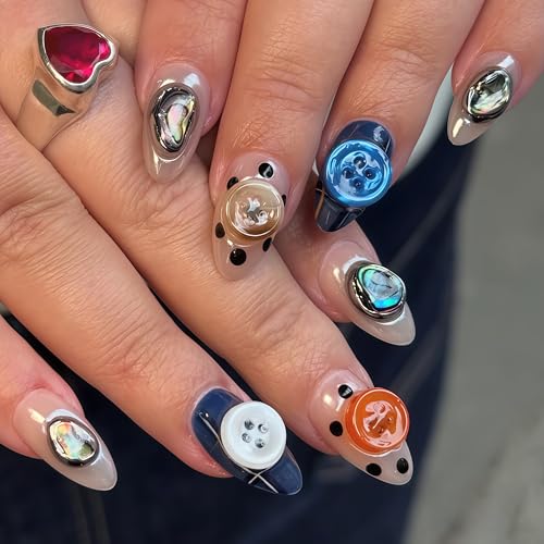 BHCCXZ 3D Buttons Gel Nail Art Mold Silicone Tools Nails Button Small Model Resin Buckle Molds for Accessories Supplies - Image 5