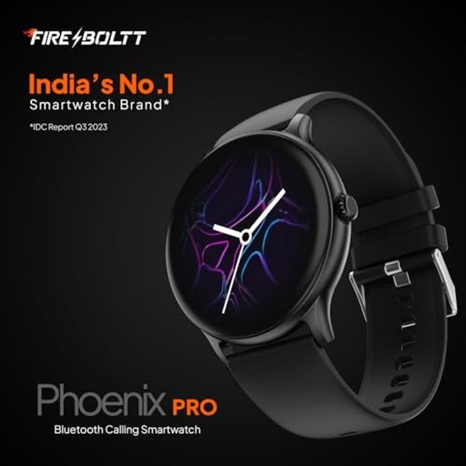 Fire-Boltt Phoenix Pro 35.3Mm (1.39 Inch) Bluetooth Calling Smart Watch, Ai Voice Assistant, Metal Body With 120+ Sports Modes, Spo2, Heart Rate Monitoring (Black). - Image 5