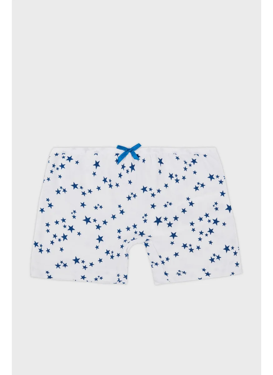 Lela Patterned Stretch Cotton 5 Pack Boxer Girl's Boxer 6651008YILDIZ
