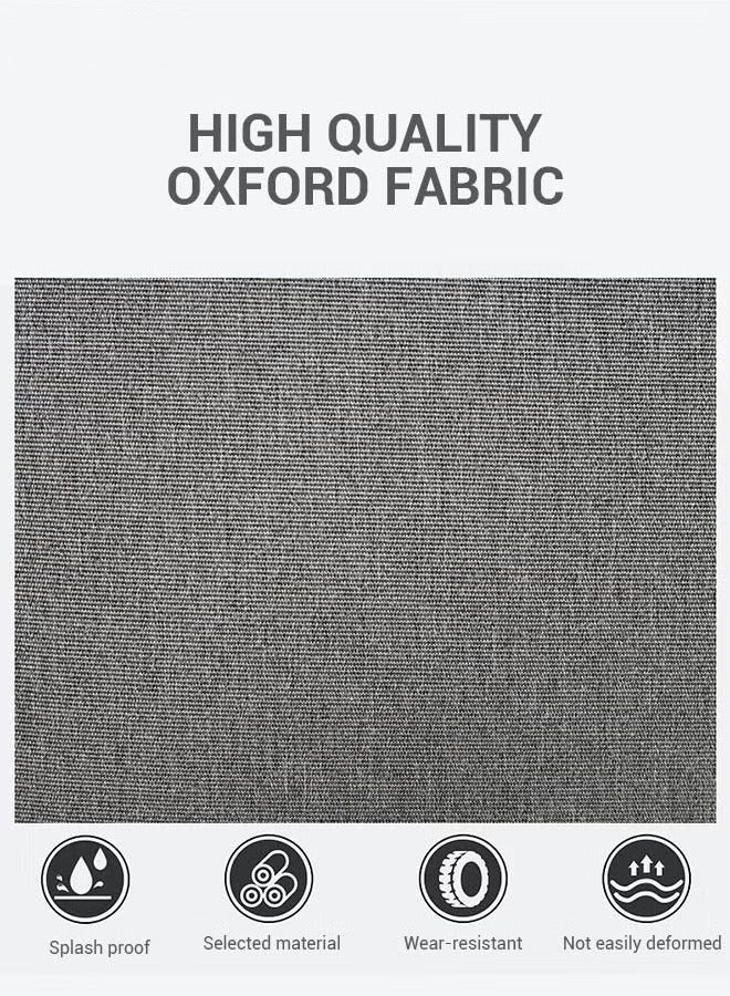 Canway Multifunction Waterproof Backpack with USB Port Colorblock Waterproof Oxford School Bag for Men Work Travel Flight Business Commuter 15.6" Laptop Black/Grey - Image 5