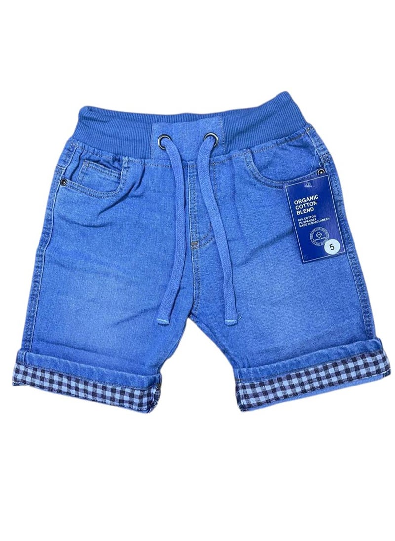 Kids Denim Elasticated Waist & Hem Contrast Short Pants - pzsku/ZA846AAFAA260455D4DDEZ/45/_/1737472026/46a5e2ce-8ff1-4ded-924d-7c664e14c183