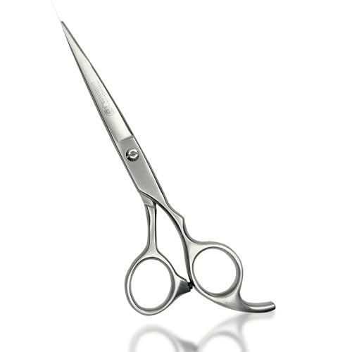 DANIAL High Carbon Razor Cut Stainless Steel Hair Cutting Scissors - Professional Barber Scissors for Men and Women - Ideal for Beard, Moustache, and Nose Trimming 7 INCH (MATT) - Image 1