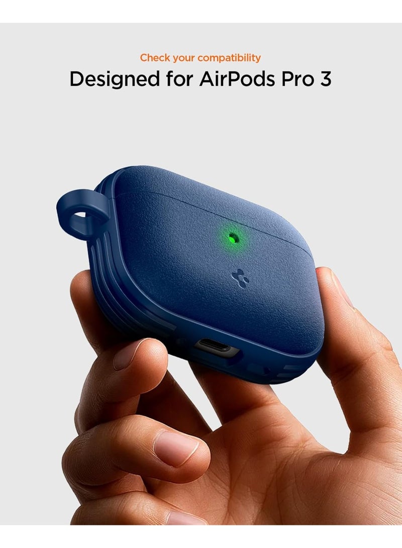 Spigen Vault AirPods Pro 3 Case (3rd Generation) Shockproof Protective Cover with Carabiner (2025) Secure Lock Magnets Embedded - Navy Blue - Image 2