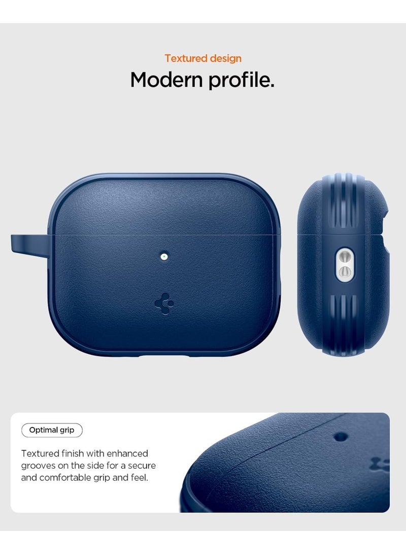 Spigen Vault AirPods Pro 3 Case (3rd Generation) Shockproof Protective Cover with Carabiner (2025) Secure Lock Magnets Embedded - Navy Blue - Image 3