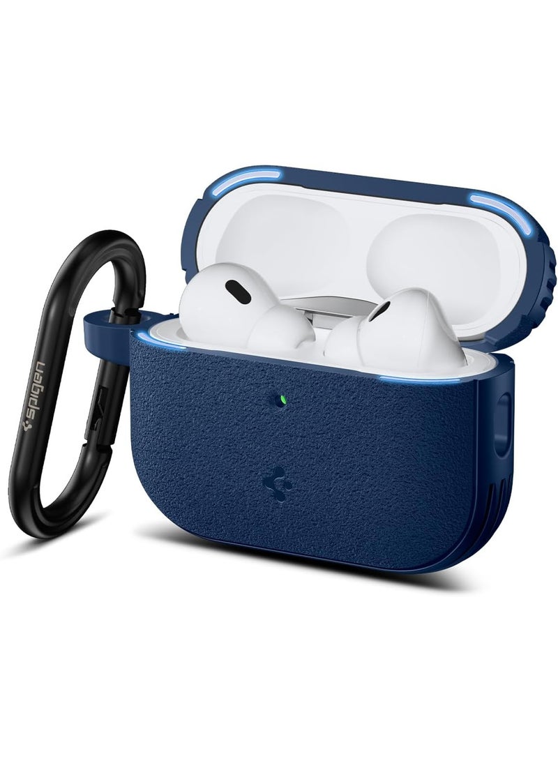 Spigen Vault AirPods Pro 3 Case (3rd Generation) Shockproof Protective Cover with Carabiner (2025) Secure Lock Magnets Embedded - Navy Blue - Image 1