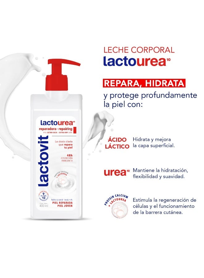 Lactovit Lactourea Repairing Body Milk 400ml - Image 2