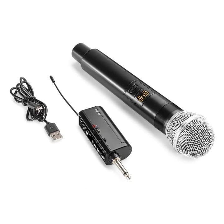 kh UHF Wireless Microphone Handheld Microphone Wireless with Rechargeable Receiver Rechargeable Mic System for House Parties, Outdoor Party, Singing, Classroom (Single Cordless) - Image 4