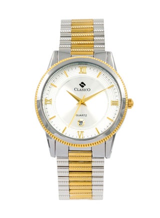 Clasico Flymaster Men's White Two Tone Edition Elite Y121 Quartz - Main Image