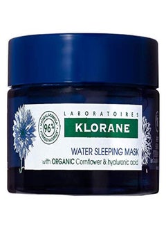 Klorane Revitalizing Water Sleeping Mask With Organically Farmed Cornflower & Hyaluronic Acid Hydrating Night Mask Awaken Moisturize & Plump Paraben & Siliconefree 16 Fl Oz  - Image 1