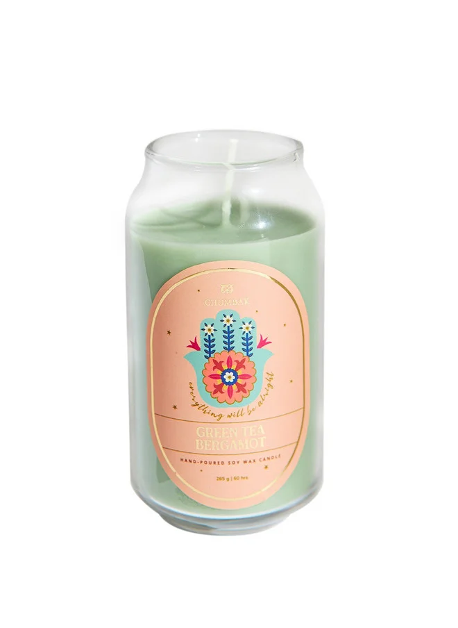 Chumbak  Green Tea & Bergamot Soy Wax Candle  | Best Price UAE