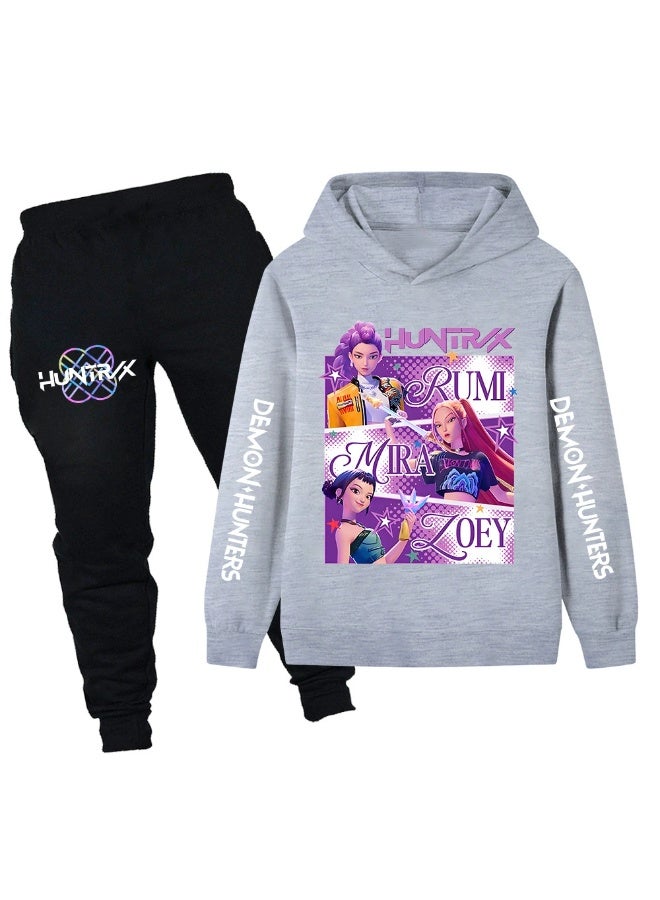 general K-POP: Demon Girl Group Children's Sweatshirt, Hoodie Set, Sweatshirt + Pants - Image 1