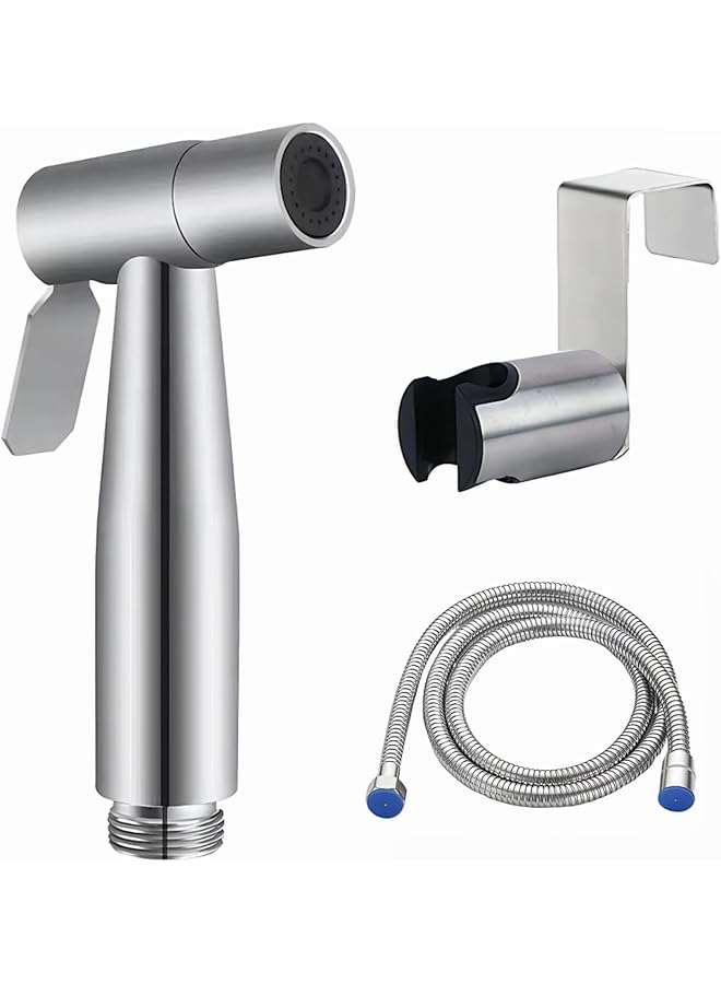 S-TOP Shattaf Set, Handheld Bidet Sprayer for Toilet with 150cm Stainless Steel Bidet Hose, Ideal for Personal Hygiene, Feminine Wash & Diaper Cleaning - Image 1