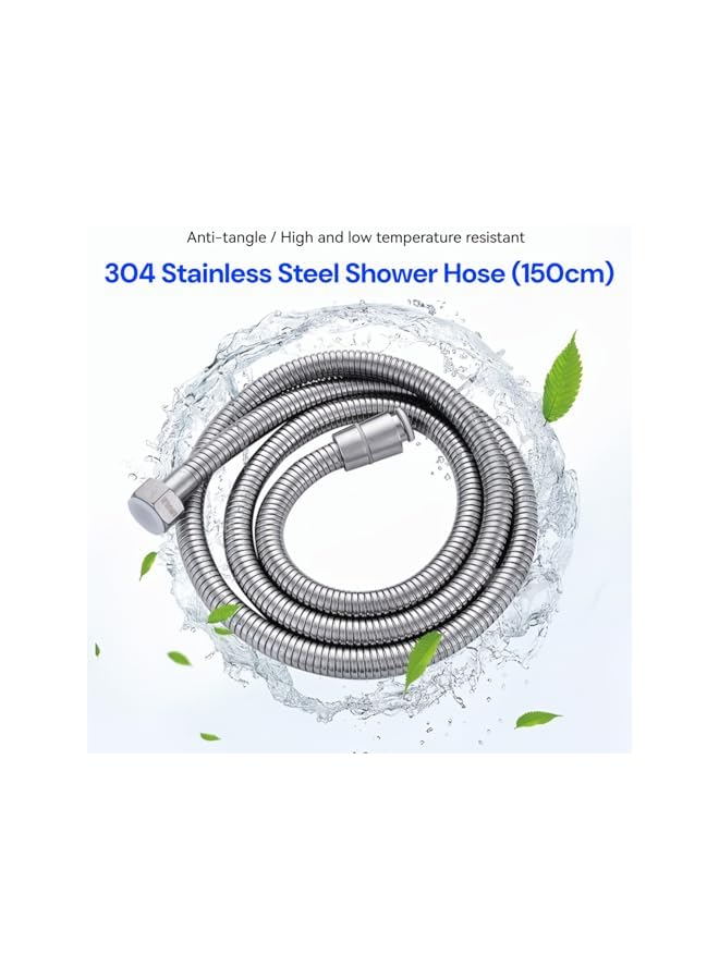 S-TOP Shattaf Set, Handheld Bidet Sprayer for Toilet with 150cm Stainless Steel Bidet Hose, Ideal for Personal Hygiene, Feminine Wash & Diaper Cleaning - Image 4