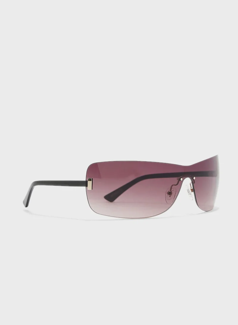 GUESS Gradient Shiny Oversized Sunglasses