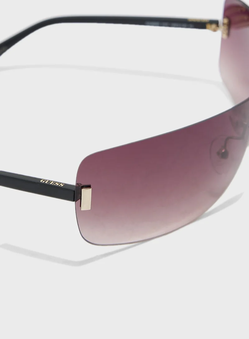 GUESS Gradient Shiny Oversized Sunglasses