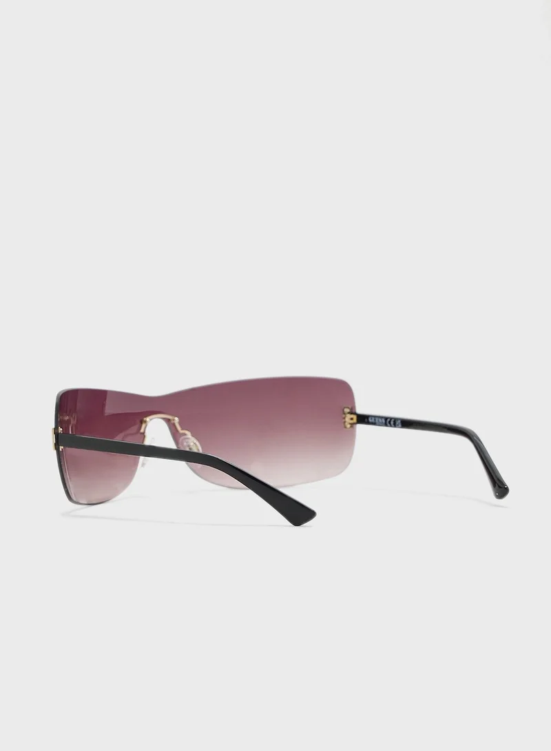 GUESS Gradient Shiny Oversized Sunglasses
