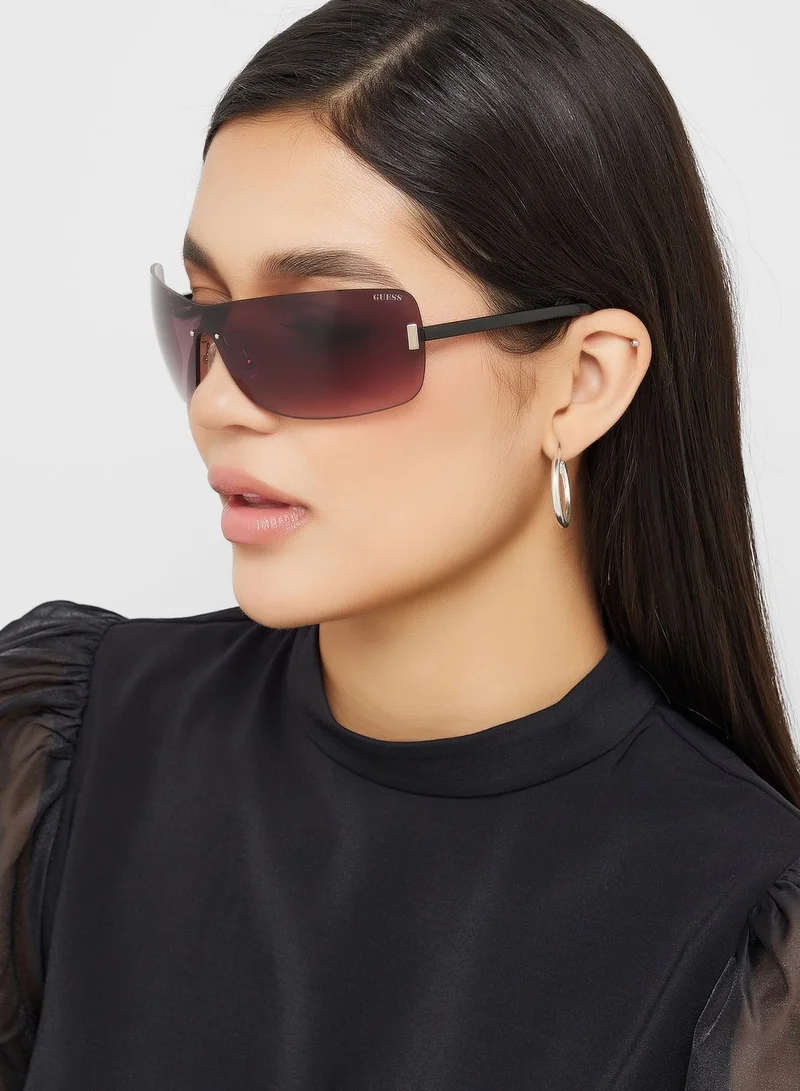 GUESS Gradient Shiny Oversized Sunglasses