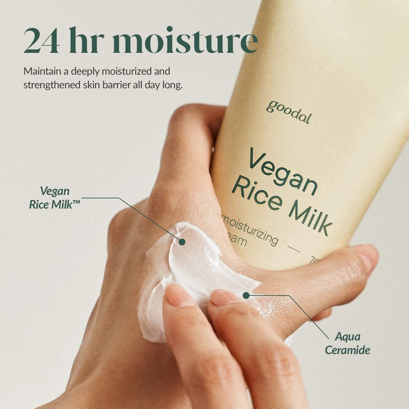 GOODAL Mild Vegan Rice Milk Moisturizing Cream 2.36 fl oz. - Image 3