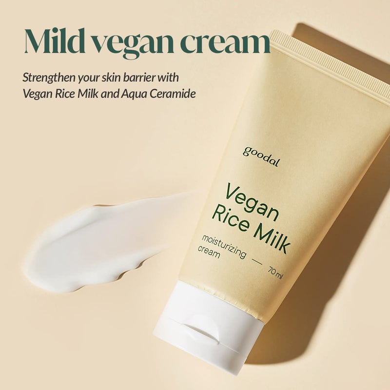GOODAL Mild Vegan Rice Milk Moisturizing Cream 2.36 fl oz. - Image 2