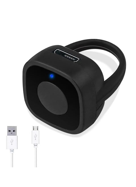 Bluetooth Remote Control for TikTok - Scroll Ring  Turner, Wireless Clicker, Camera Shutter, Selfie & Video Control on for iPhone, iPad, and Smartphones - Black