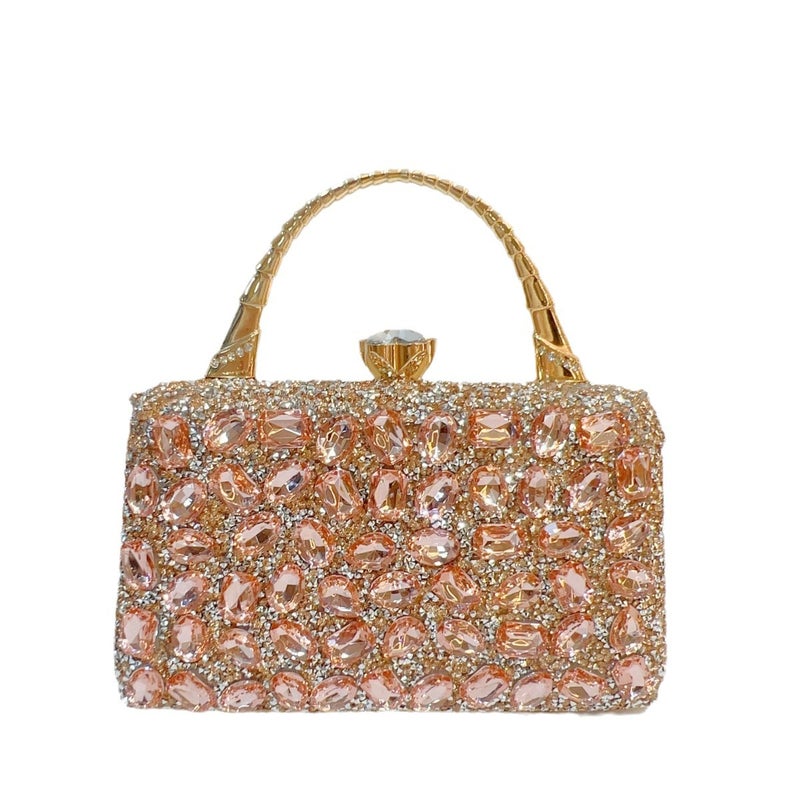 Women's Sparkling Rhinestone Evening Handbag - Shoulder Crossbody Purse - Image 5