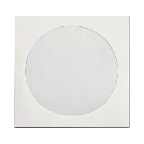 Quality Park Paper CD/DVD Sleeve, Ungummed, White, 4.825 x 5, 250 per Box, (62905) - Image 1