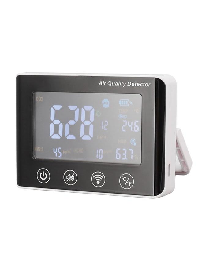 Thoraya - 5W 3.5in LCD CO2 Detector Sound Alarm Wall Mounted USB WIFI Gas Dust PM2.5 Formaldehyde Detection Monitor - Image 1